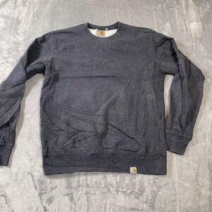 Carhartt Mens Sweatshirt Size Small Speckled Crewneck Charcoal Grey Flecked